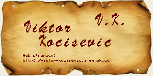 Viktor Kočišević vizit kartica